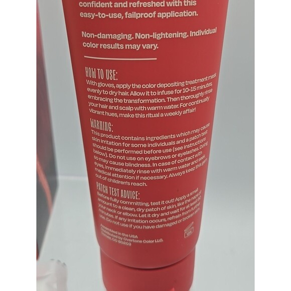 Overtone Color Depositing Treatment Mask - Golden Rose 4.5 Oz.  For Brown Hair - Picture 3 of 9